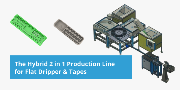 Hybrid 2 in 1 Production Line for Flat Dripper and Tapes